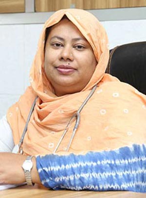 Prof. Dr. Gazi Asma Sultana
  - চর্মরোগ, চুল, নখ, অ্যালার্জি ও যৌন রোগ বিশেষজ্ঞ