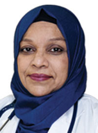 Prof. Dr. Sayeda Rahim
  - গ্যাস্ট্রোএন্টারোলজি বিশেষজ্ঞ (পাকস্থলী, অন্ত্র, লিভার, পিত্তথলি ও অগ্ন্যাশয় রোগ বিশেষজ্ঞ)